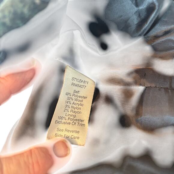 Cabi belted Plaid vest Medium Wool blend Rustic cabincore dark Academia Tweed - Picture 6 of 10